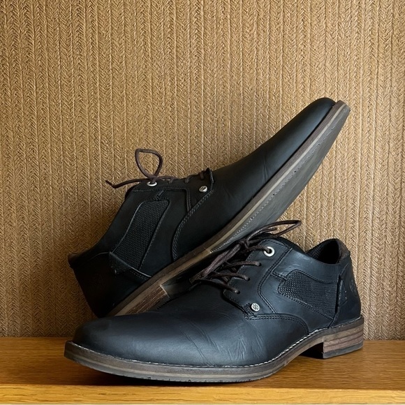 Zara Black Leather Dress/Casual Lace Up Shoes​​​​​​​​​​​​​​ - Picture 3 of 8